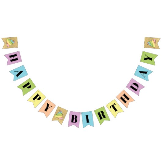 Emoji Kackte Emoji mit Rainbow-Rainbow-Rainbow-Pfe Wimpelkette (Alle)