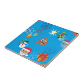 Emoji kackte Weihnachten Fliese (Seite)