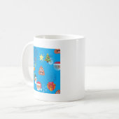 Emoji kackte Weihnachten Kaffeetasse (Vorderseite Links)