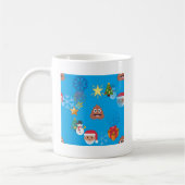 Emoji kackte Weihnachten Kaffeetasse (Links)