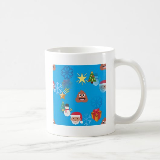 Emoji kackte Weihnachten Kaffeetasse (Rechts)
