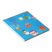 Emoji kackte Weihnachten Notizblock (angewinkelt)