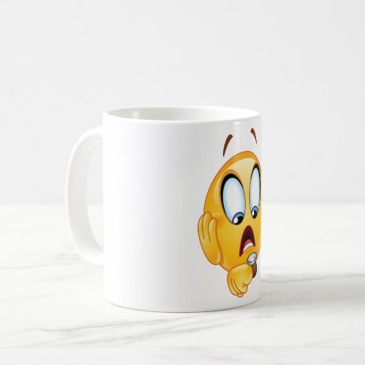Emoji-Kaffee-Tasse Kaffeetasse (Vorderseite Links)