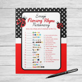 Emoji Kinderzimmer Rhyme Ladybug Baby Showspiel Notizblock