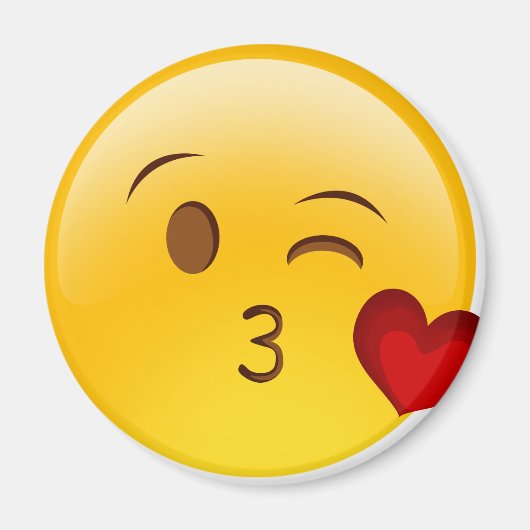 emoji-kiss-face magnet (Vorne)