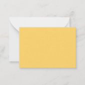 Emoji-Klassenzimmer Valentine - Gelb Mitteilungskarte (Rückseite)