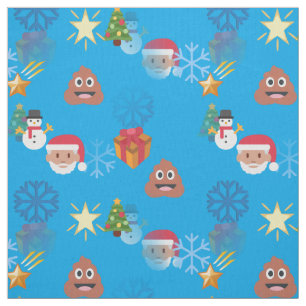 Emoji Kot Christmas Stoff