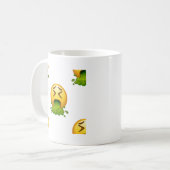 Emoji-Kotzen Kaffeetasse (Vorderseite Links)