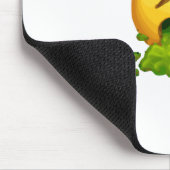 Emoji kotzt mousepad (Ecke)