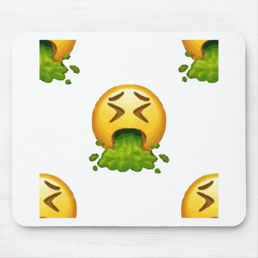 Emoji kotzt mousepad (Vorne)