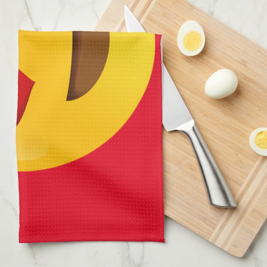 Emoji Küchentuch (Viertel Falte)