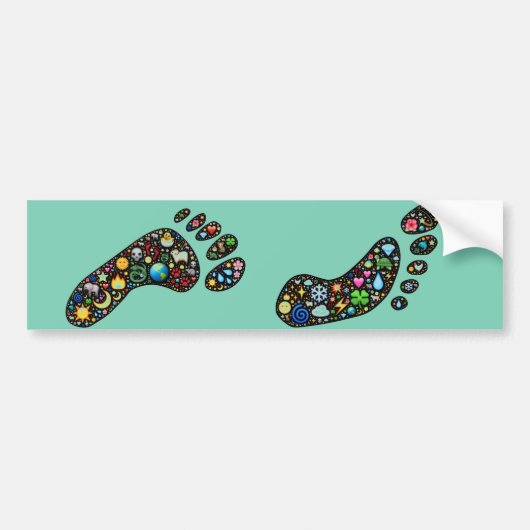 Emoji-Kunst Klimaabdruckaufkleber Autoaufkleber (Vorne)