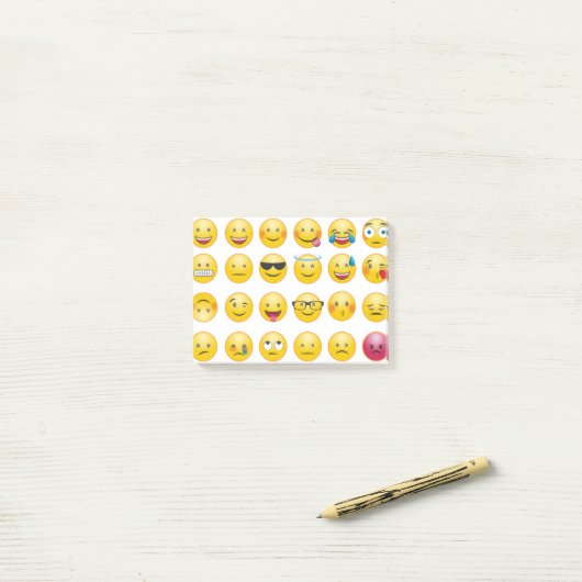 Emoji-Kunst Post-it Klebezettel (Auf Schreibtisch)