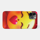 Emoji küssen Herzblasen Case-Mate iPhone Hülle (Rückseite (Horizontal))