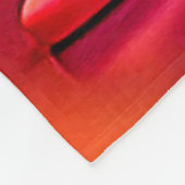 Emoji küssen Herzblasen Fleecedecke (Ecke)