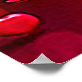 Emoji küssen Herzblasen Poster (Ecke)