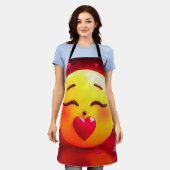 Emoji küssen Herzblasen Schürze (Getragen)