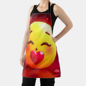 Emoji küssen Herzblasen Schürze (InSitu)