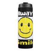 Emoji-Lächeln Thermosbecher (Vorderseite)