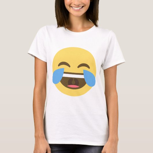 Emoji lachendes T-Shirt (Vorderseite)