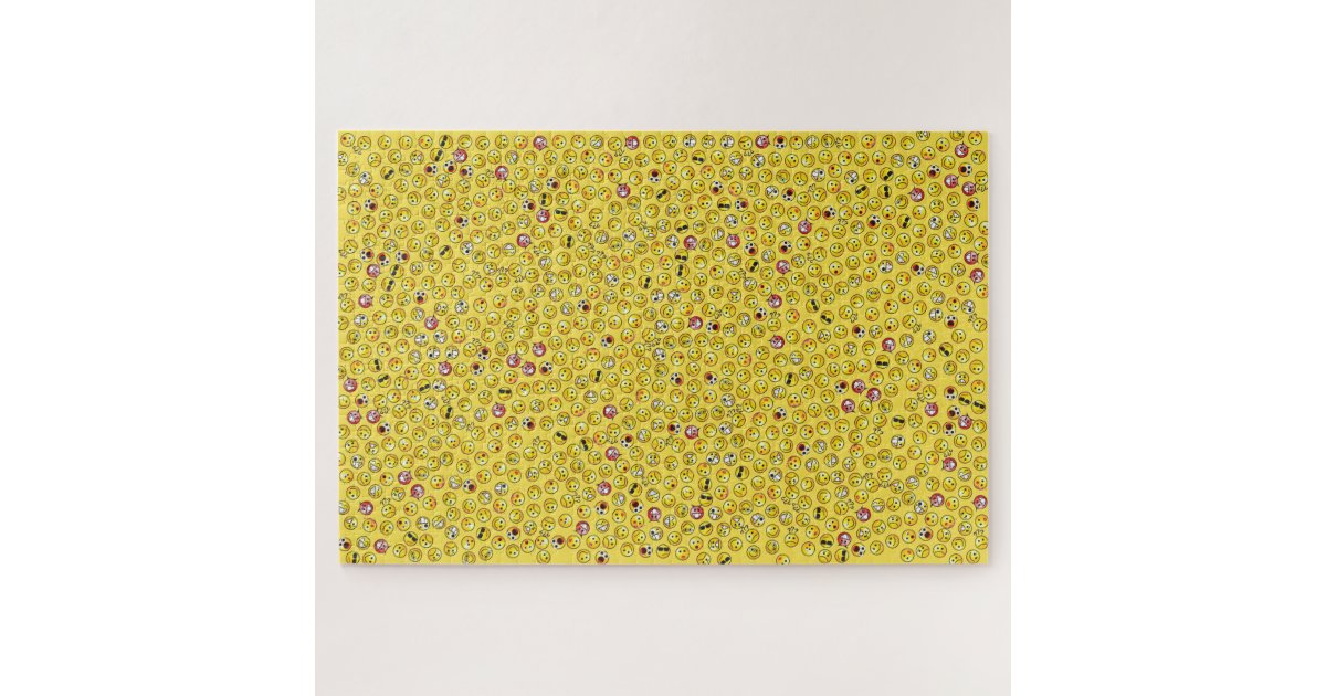 Emoji Laubsage Hart Puzzle Zazzle De