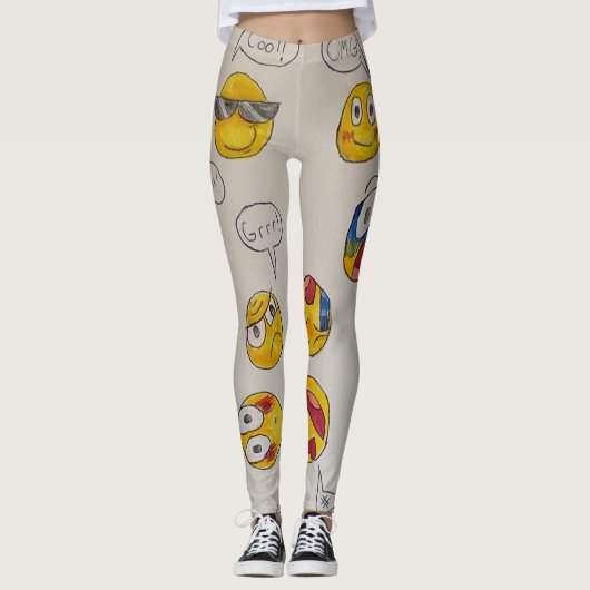 Emoji Leggings (Vorderseite)