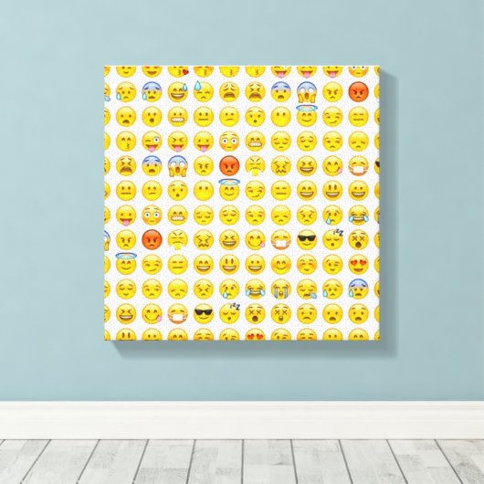 Emoji Leinwanddruck (Insitu (Holzboden))