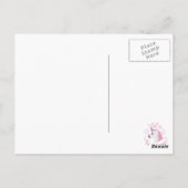 Emoji Let's Be Unicorns Postkarte (Rückseite)