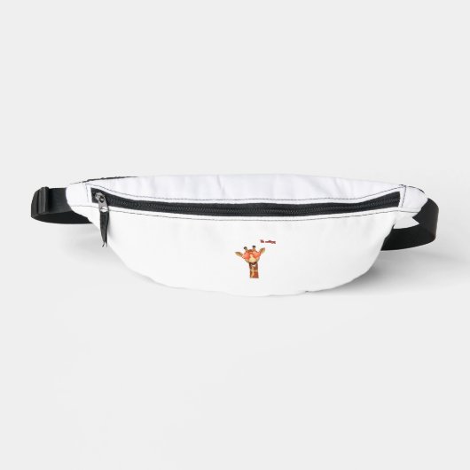 Emoji-Liebe-Augen-Giraffe-Gesicht Bauchtasche (Vorderseite)