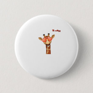 Emoji-Liebe-Augen-Giraffe-Gesicht Button