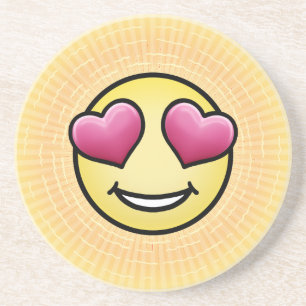 Emoji-Liebe Getränkeuntersetzer