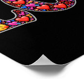 Emoji-Liebe-Poster Poster (Ecke)