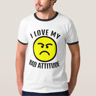 Emoji lustig I LIEBE MY BAD ATTITUDE T - Shirt