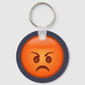 Emoji Mad Face Schlüsselanhänger (Vorderseite)