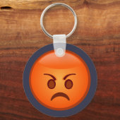 Emoji Mad Face Schlüsselanhänger (Vorderseite)