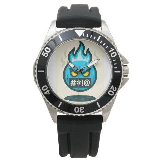 Emoji Madness Armbanduhr (Vorderseite)