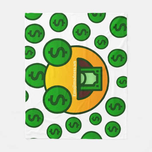 Emoji Madness Fleecedecke (Vorderseite)