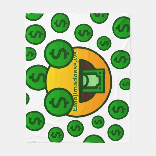 Emoji Madness Fleecedecke (Vorderseite)