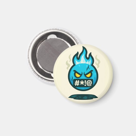 Emoji Madness Magnet (Vorderseite/Rückseite)