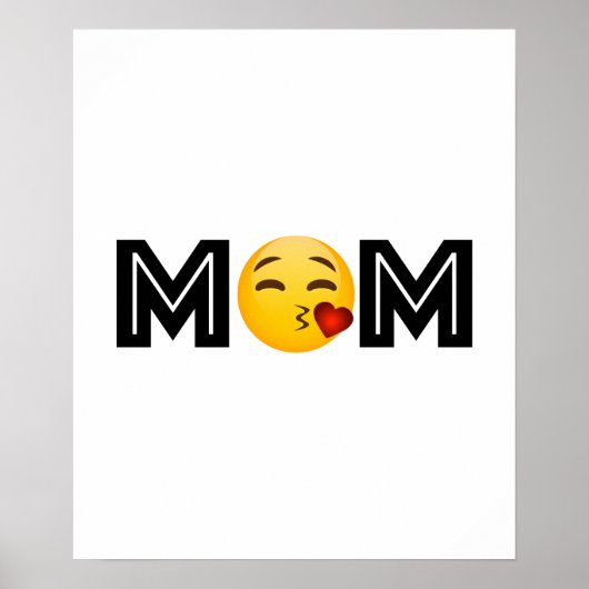 Emoji Mama Mutter Day Funny Poster (Vorne)
