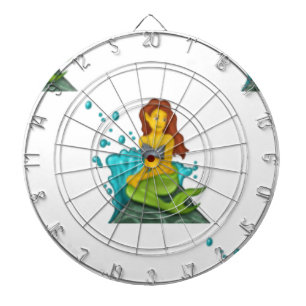 Emoji mermaid dartscheibe