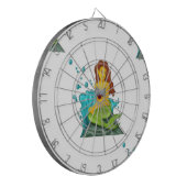 Emoji mermaid dartscheibe (Vorderseite Links)