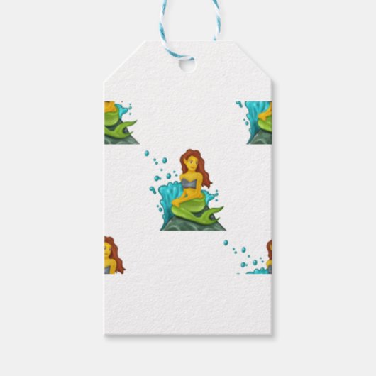 Emoji mermaid geschenkanhänger (Vorderseite)