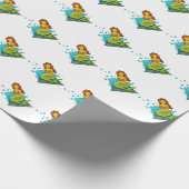 Emoji mermaid geschenkpapier (Ecke)