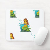 Emoji mermaid mousepad (Mit Mouse)