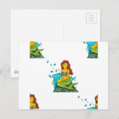 Emoji mermaid postkarte (Vorne/Hinten)