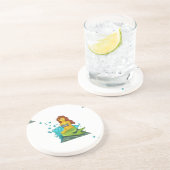 Emoji mermaid sandstein untersetzer (Seite)
