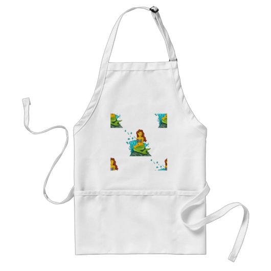 Emoji mermaid schürze (Vorne)