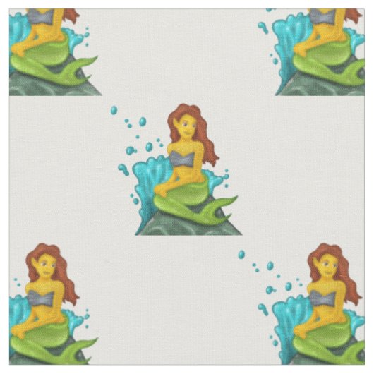 Emoji mermaid stoff (Nahaufnahme)