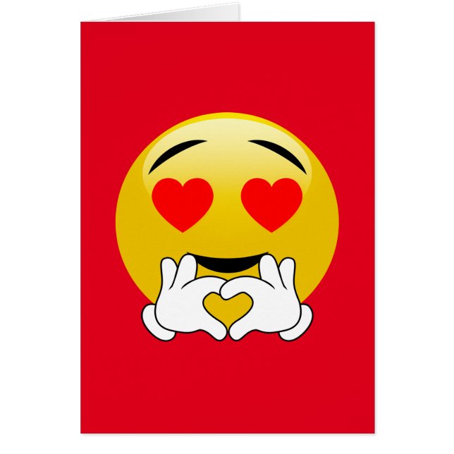 Emoji mit den Herz-Augen u. Händen (Vorne)